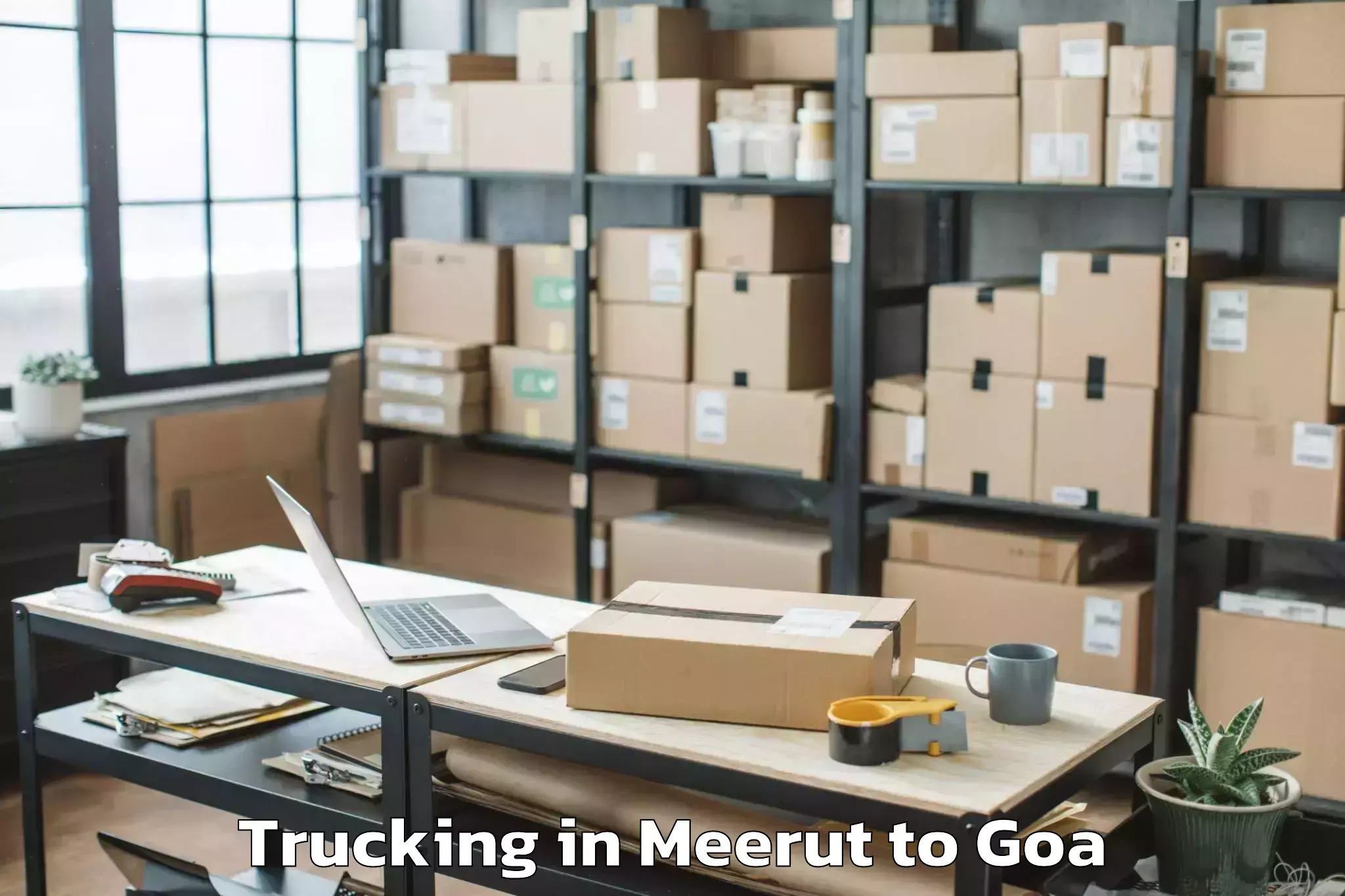 Reliable Meerut to Siolim Trucking